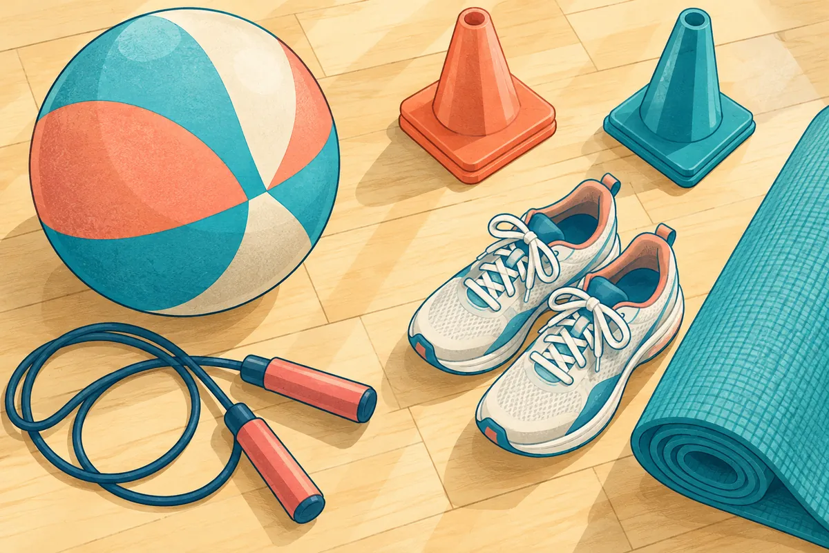 運動の目的に合わせて選ぶボールやマットなどの用具